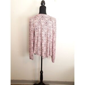 Patterned Pink Women's Top
